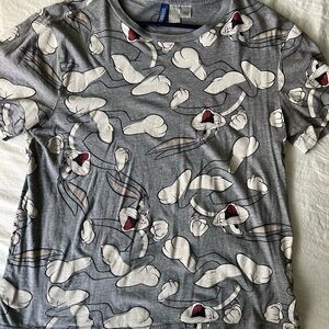 Gray Bugs Bunny Character T-Shirt